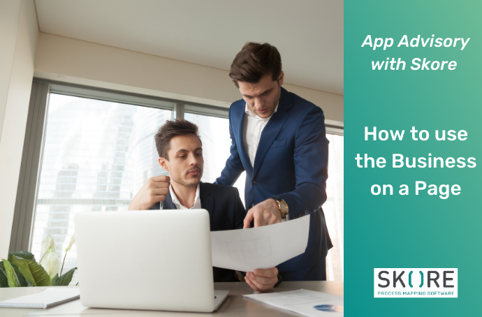 Skore Business on a Page how to use with App Advisory