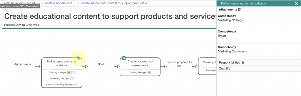 How to map an As Is Process - capturing additional information in Skore